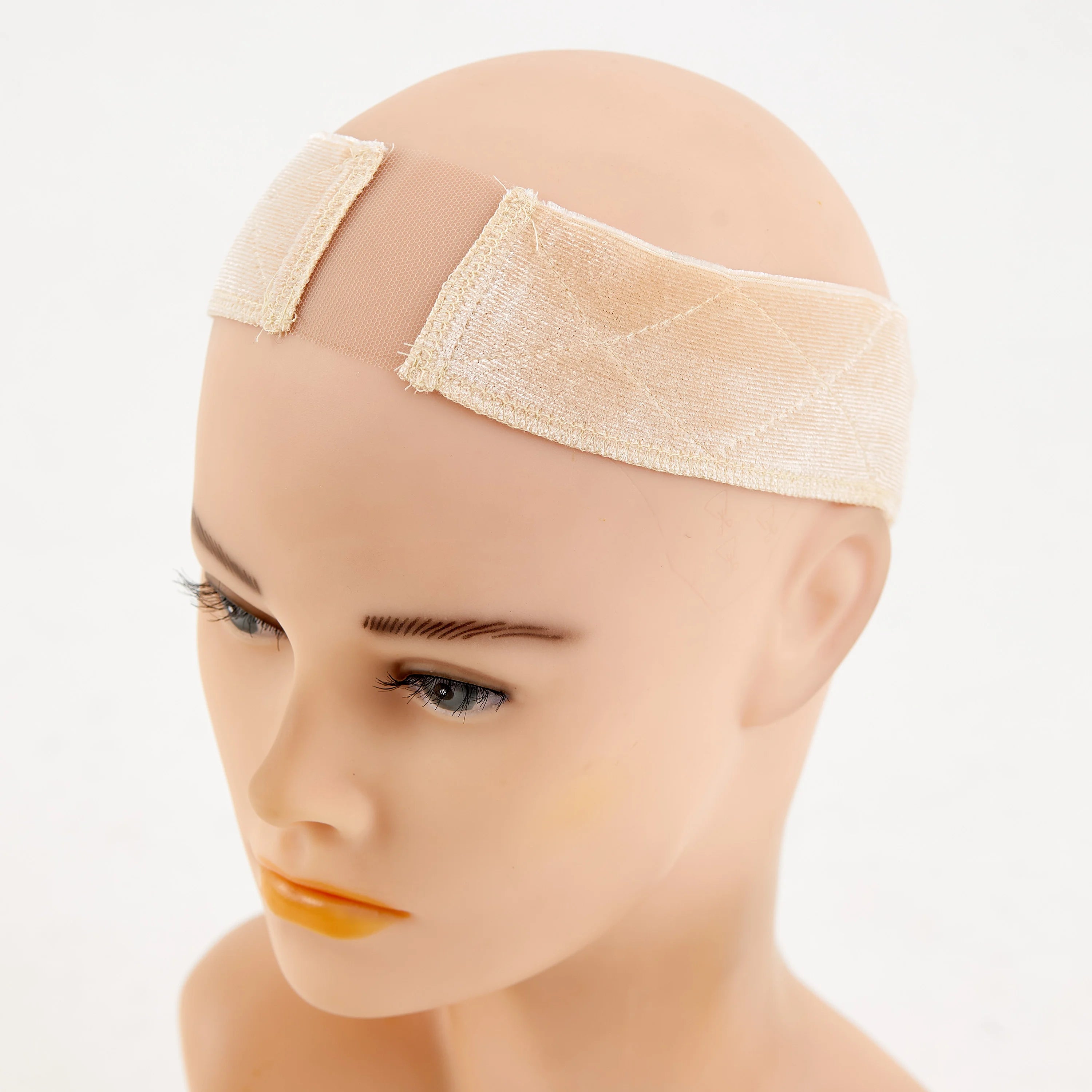 Wig Grip Band – Beige Fabric Headband for Secure Wig Fit